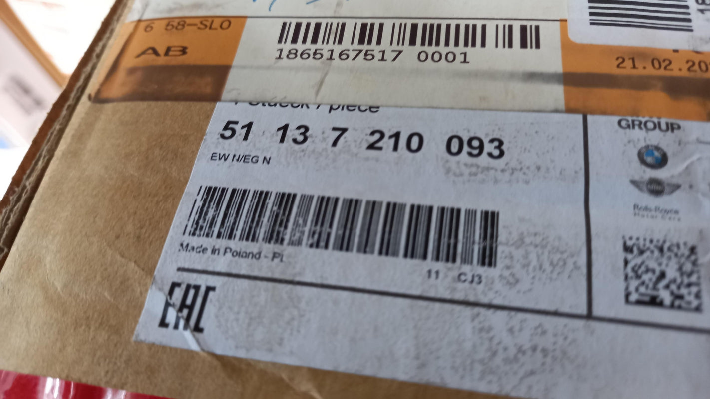 Original BMW 5' F11 Dach Führungsschiene Links 51137210093