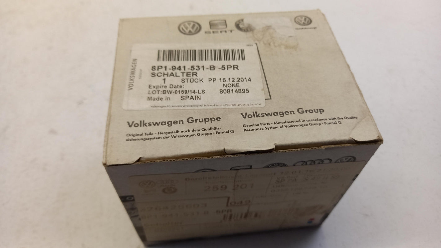 Original AUDI A3 8P Scheinwerferschalter Lichtschalter 8P1941531B5PR
