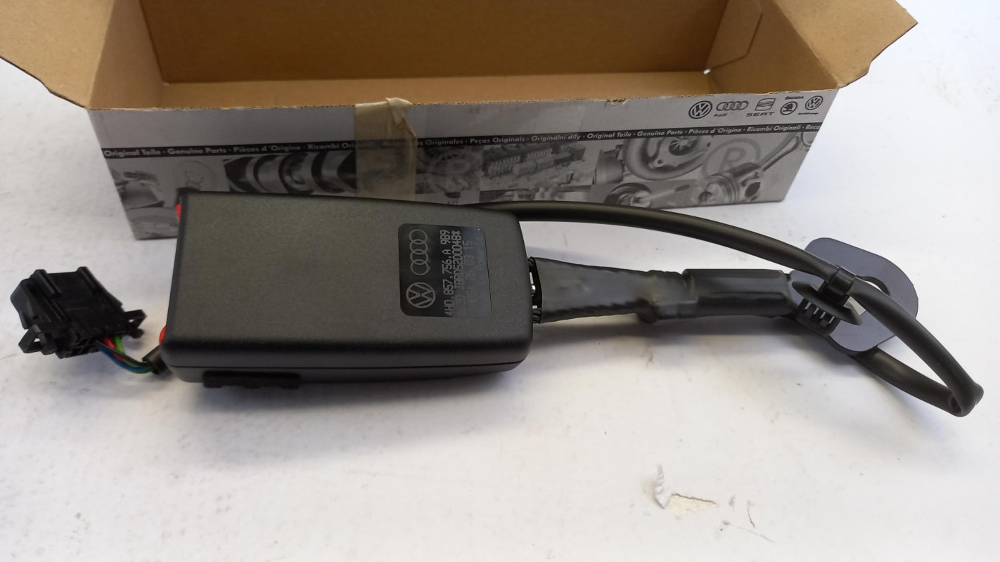 Original AUDI A8/S8 4H Gurtschloß satinschwarz vorne rechts 4H0857756A9B9