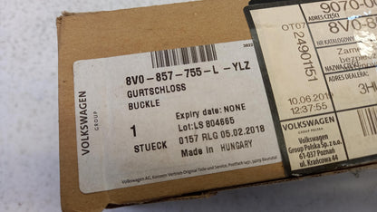 Original OEAUDI A3 RS3 8V Gurtschloß satinschwarz vorne links 8V0857755LYLZ