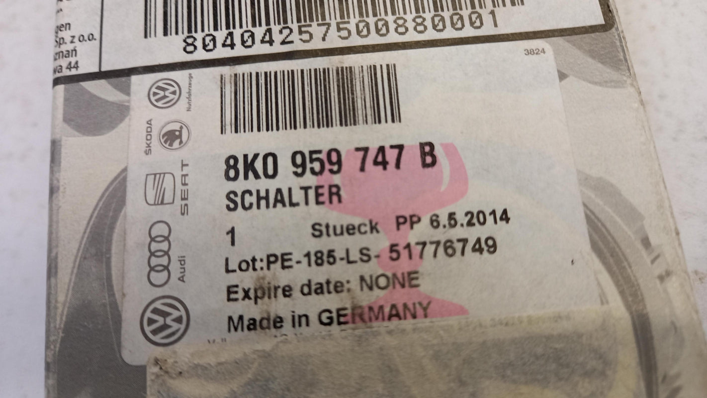Original AUDI A4 (8K) A6 (4G) Q5 Schalter Sitzverstellung Vorne Links 8K0959747B