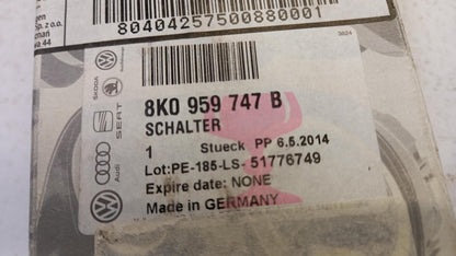 Original AUDI A4 (8K) A6 (4G) Q5 Schalter Sitzverstellung Vorne Links 8K0959747B
