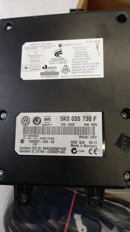 Original VW Caddy 2C Jetta Passat CC Sharan UHV-Plus Freisprechanlage 000051473M