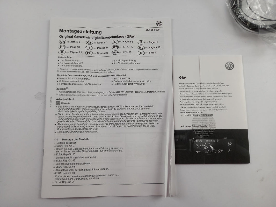 Original VW Tiguan BT Touran 5T Geschwindigkeitsregelanlage Tempomat 5TA054690