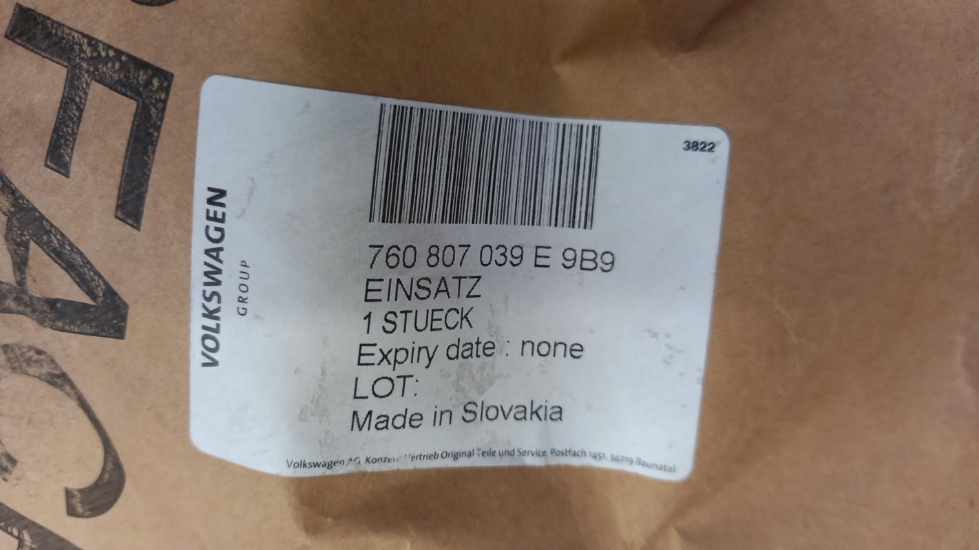 Original OE Volkswagen Stoßfängerabdeckung 760807039E9B9