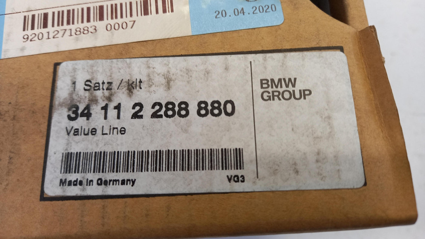 Original BMW 3er E90 - E92 X1 E84 Bremsbeläge mit Warnkontakt vorne 34112288880