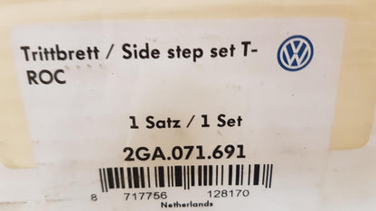 Original VW T-Roc 2017- Trittbretter für Seitenschweller Alu 2GA071691