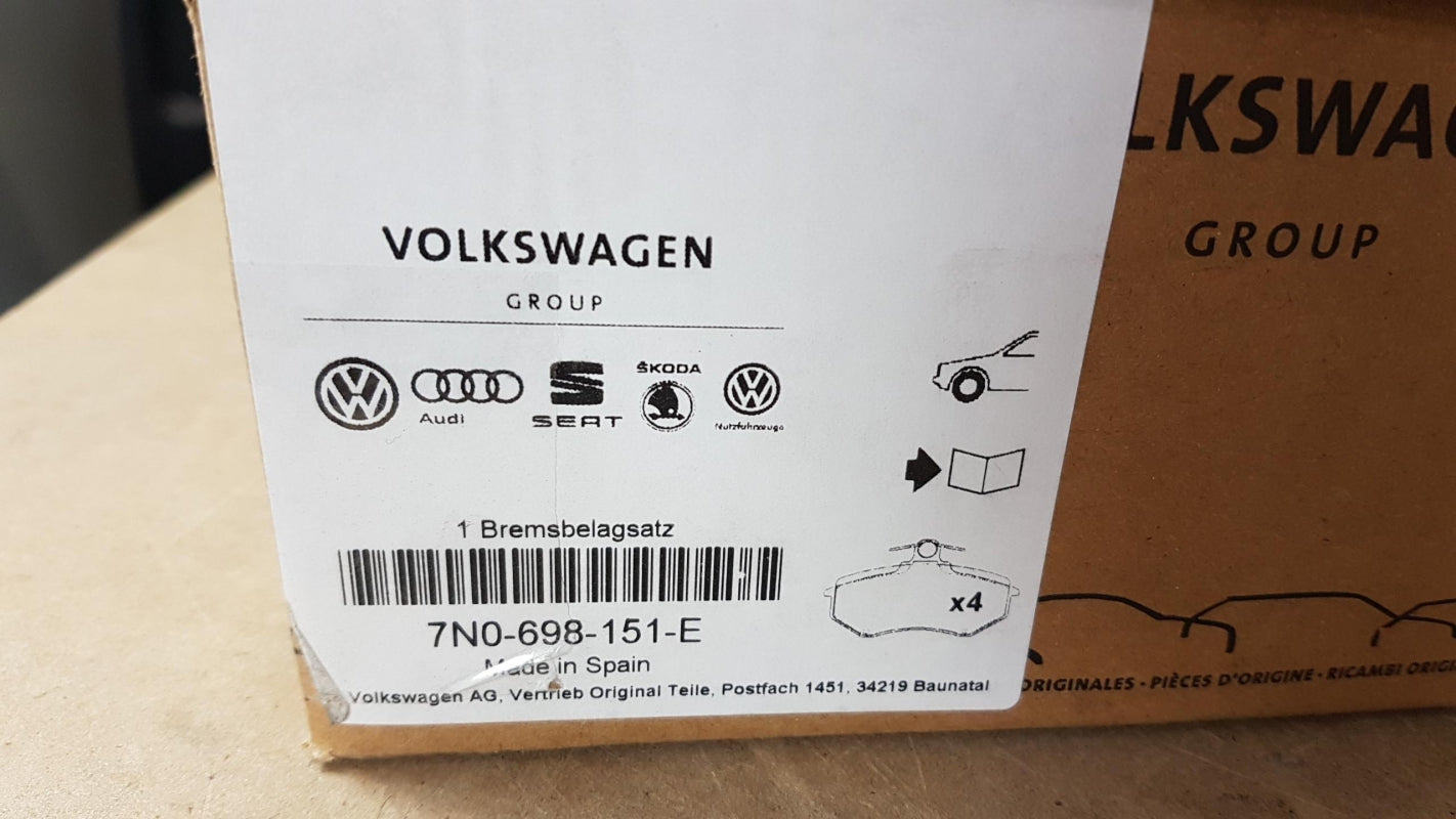 Original VW Sharan II (7N) Bremsbeläge 7N0698151E