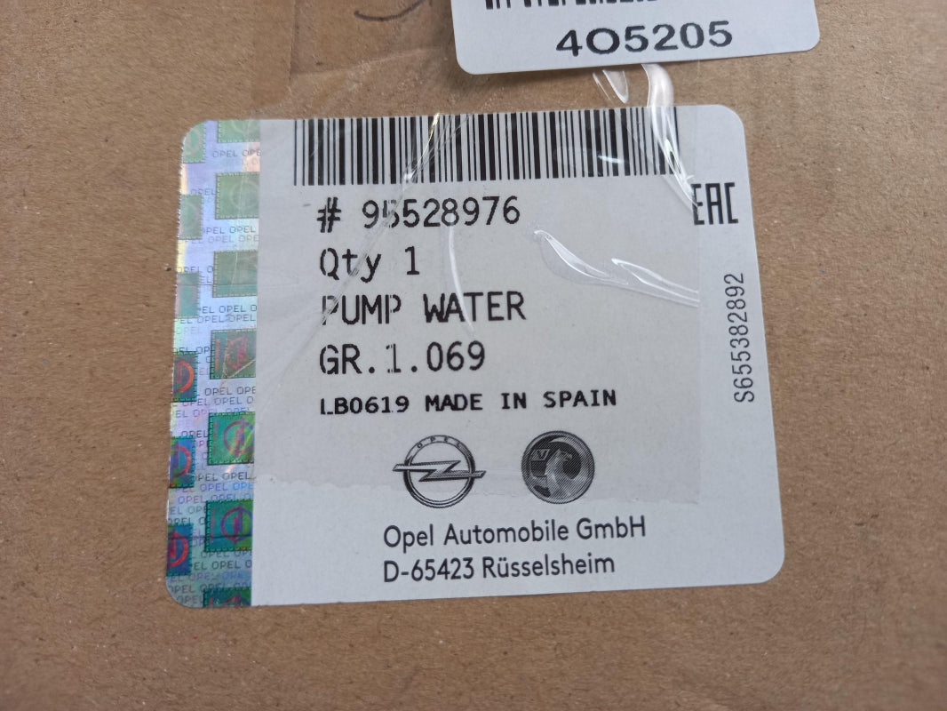 Original OPEL Astra Insignia Vectra Zafira 1.9 2.0 CDTi Wasserpumpe 95528976