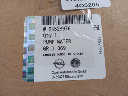 Original OPEL Astra Insignia Vectra Zafira 1.9 2.0 CDTi Wasserpumpe 95528976