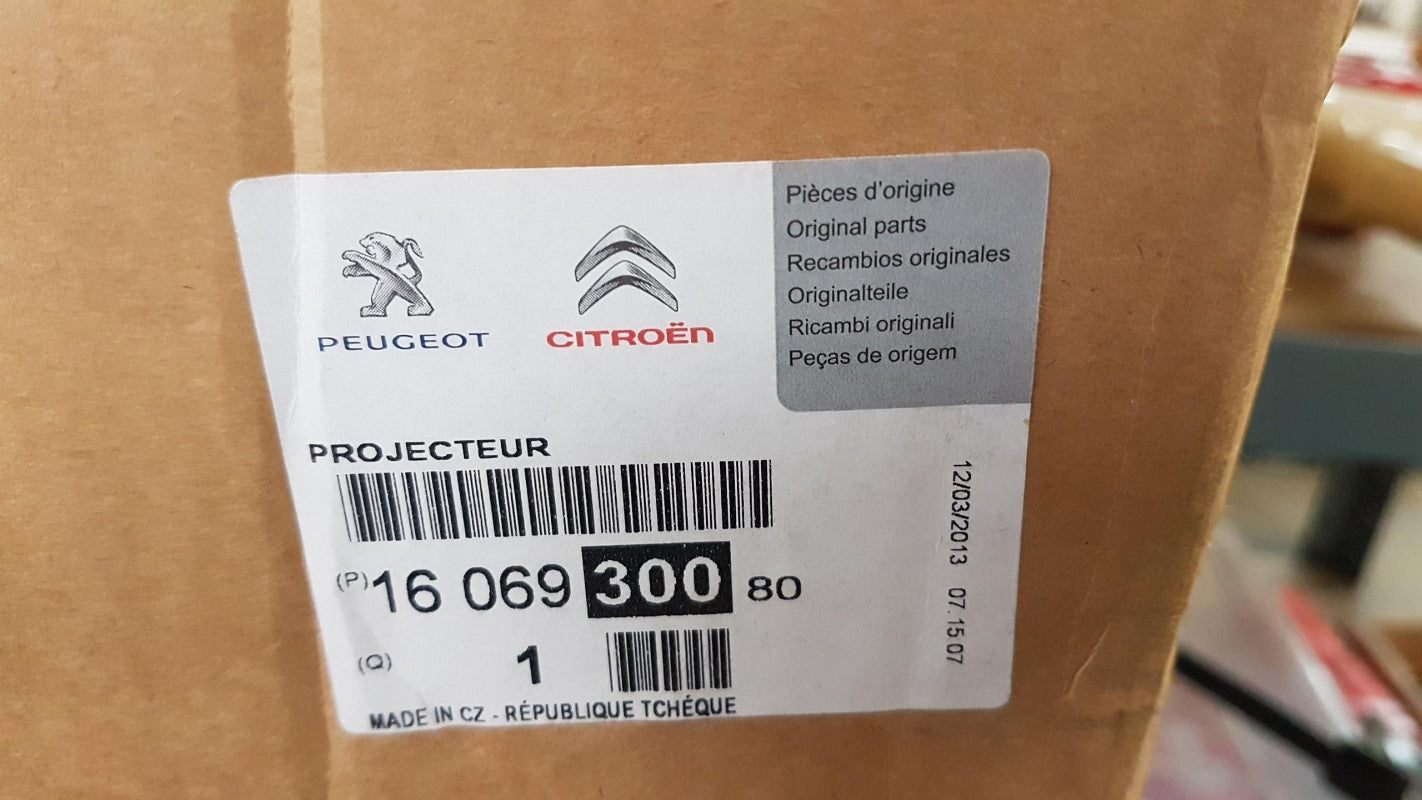 Original CITROEN C3 2009-2016 Scheinwerfer Rechts 1606930080