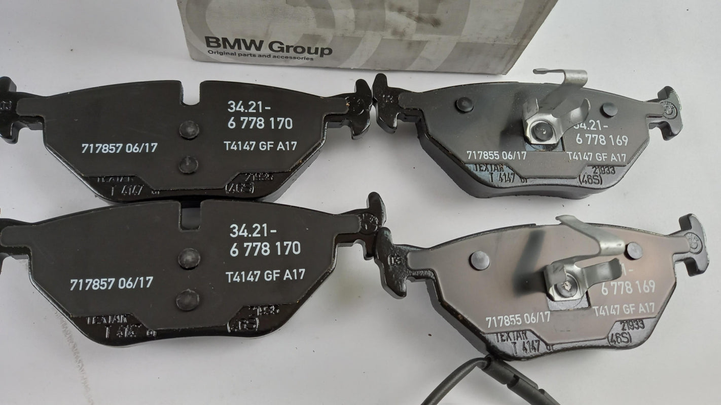 Original BMW 3' E36 E46 Z1 Roadster Z4 E85 E86 Bremsbeläge hinten 34216778168