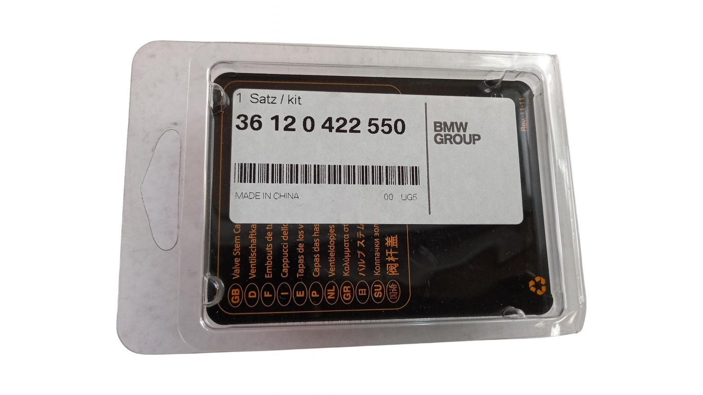 Original OE BMW Reifen Ventilkappe Satz 36120422550