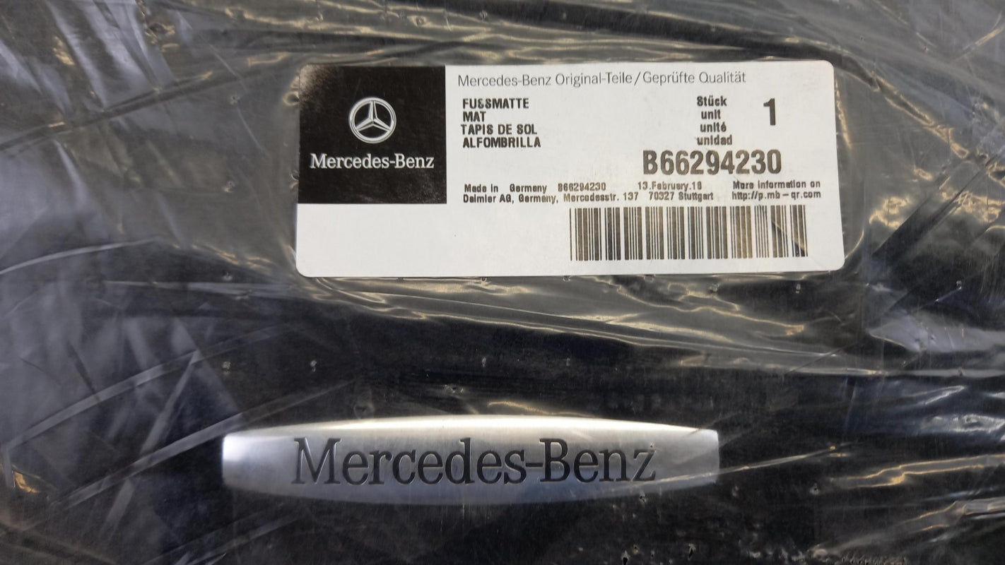 Original MERCEDES-BENZ S-Klasse W221 Fußmattensatz 4-teilig Schwarz B66294230