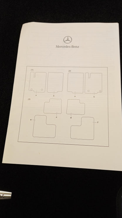 Original MERCEDES-BENZ S-Klasse W221 Fußmattensatz 4-teilig Schwarz B66294230