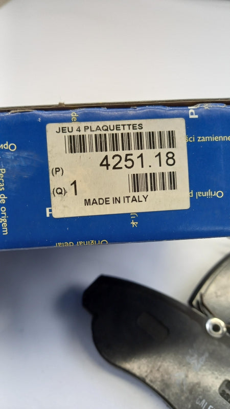 Original PEUGEOT Boxer I Bremsbeläge Satz Vorne 425118