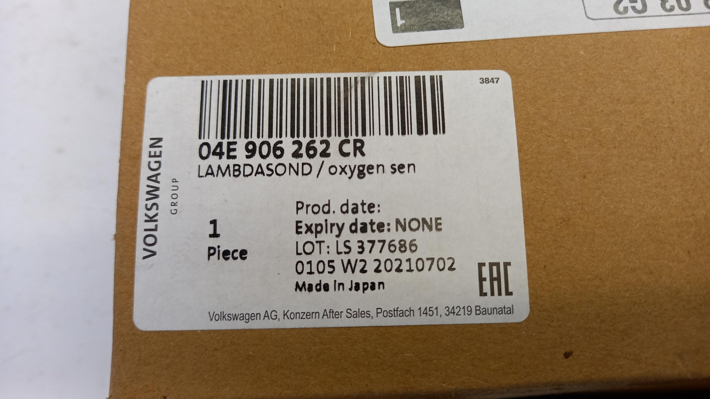 Original OE Volkswagen Lambdasonde 04E906262CR