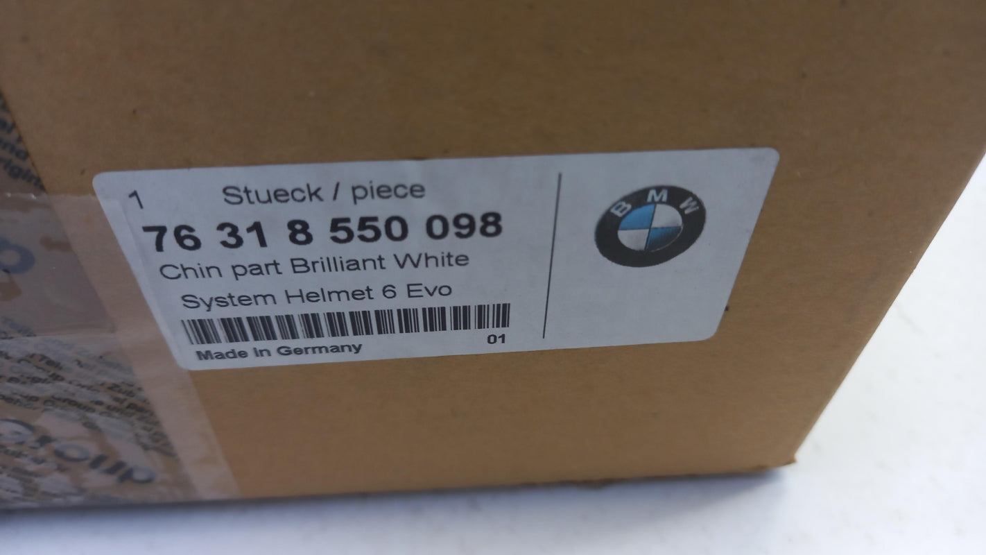 Original BMW Kinnteil Helm 6/6 EVO brillant-weiss 76318550098