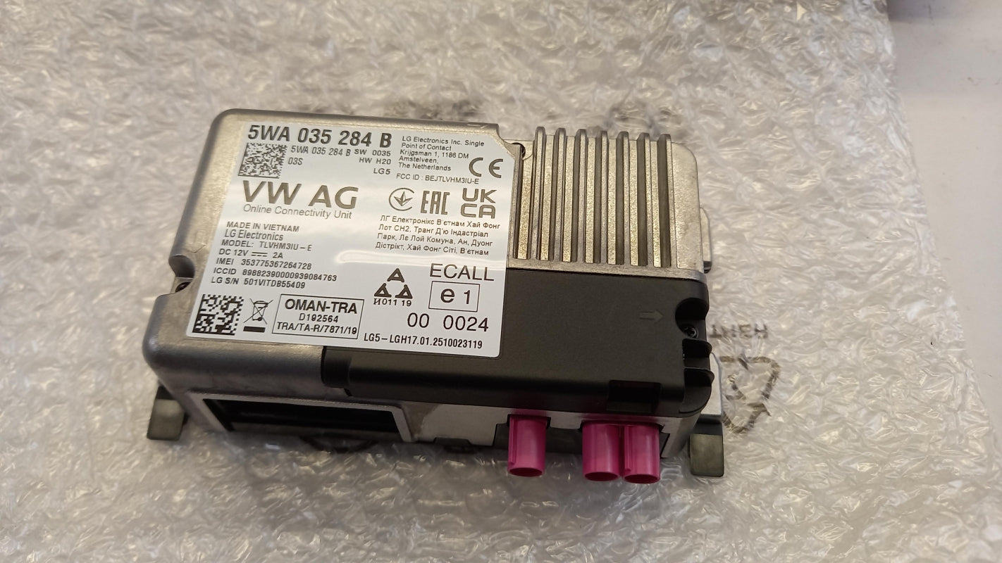 Original AUDI A1 Q3 SKODA Superb VW Transporter T-Roc Steuergerät 5WA035284B