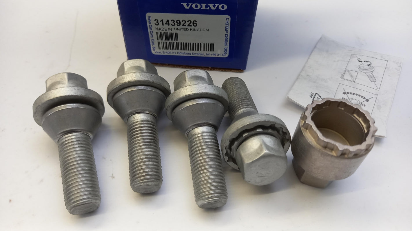 Original VOLVO Felgenschlösser Radsicherung Radschrauben abschließbare 31439226