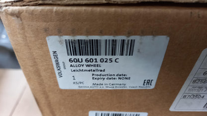 Original SKODA Rapid NH Alufelge 6Jx15 ET38 schwarz 60U601025C