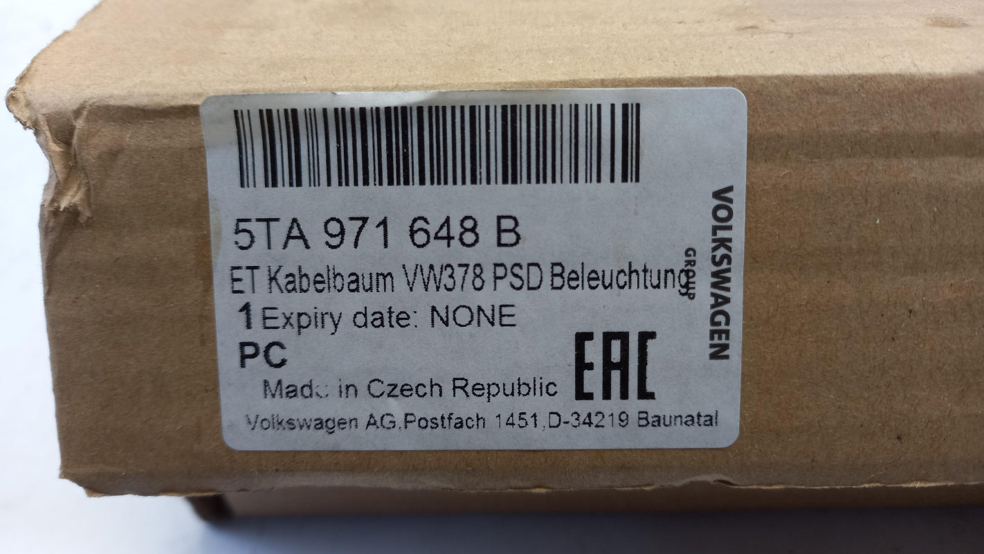 Original VW Touran 5T Adapterkabelbaum für Panorama-Schiebedach 5TA971648B
