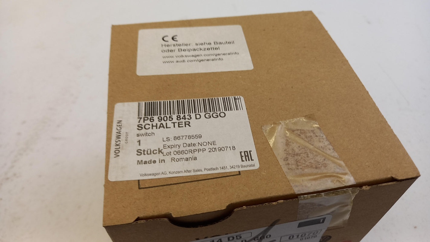 Original VW Touareg 7P 11-18 Zündanlassschalter satinschwarz/alu 7P6905843DGGO