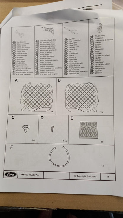 Original OE FORD Fenster Schutzgitter 1819008