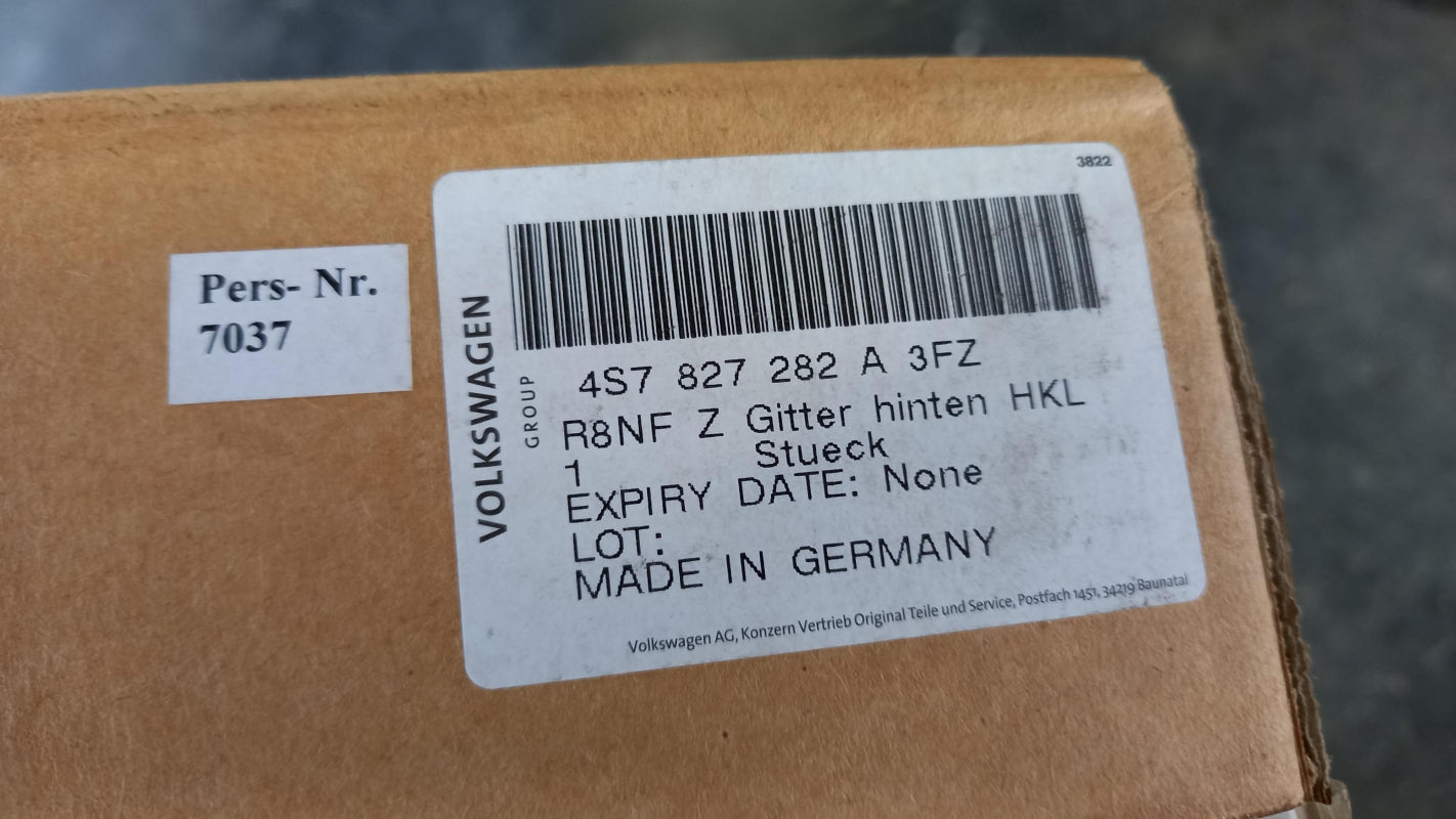 Original AUDI R8 Coupe/Spyder 4S 2016- Lüftungsgitter schwarz-matt 4S7827282A3FZ