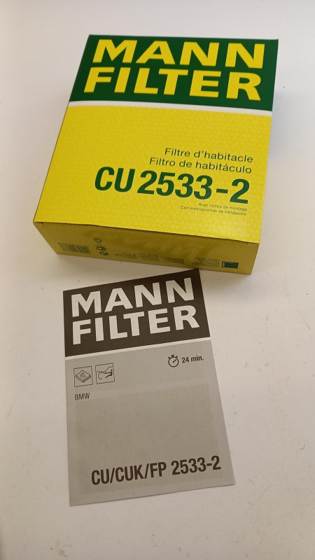 MANN-FILTER für BMW F10-13 F01-04 ROLLS-ROYCE ALPINA Innenraumfilter CU2533-2