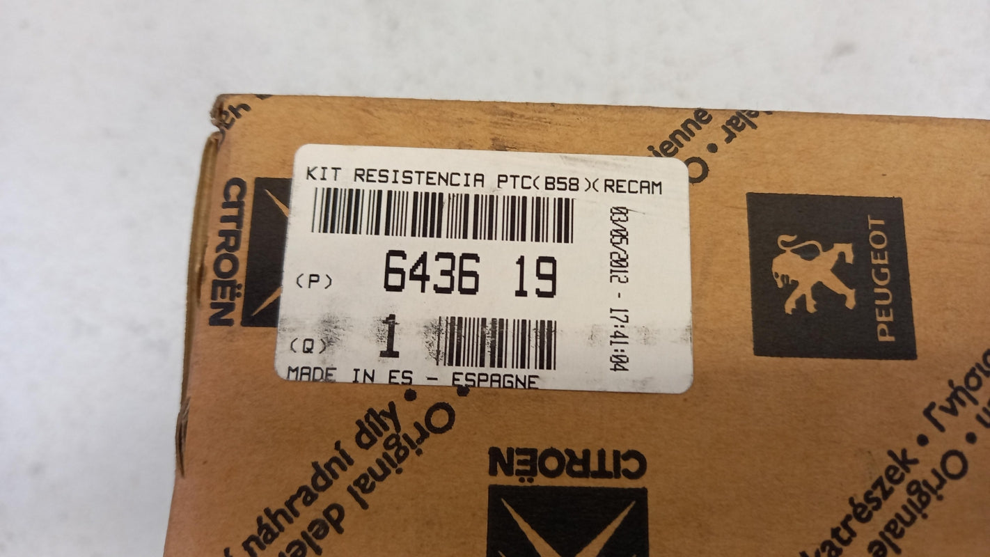 Original PEUGEOT Partner CITROEN Berlingo C4 Innenraumheizung Widerstand 643619