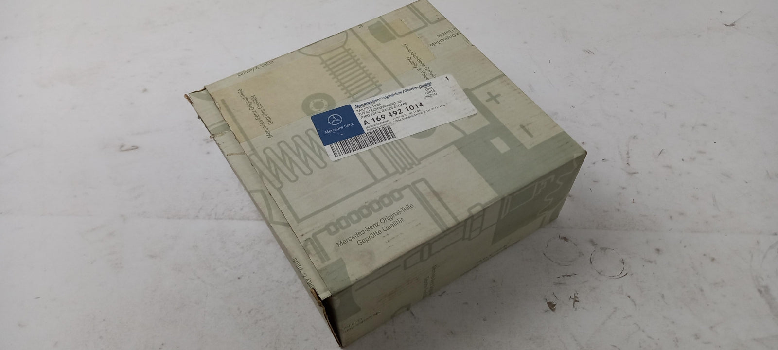 Original MERCEDES-BENZ W169 Auspuffblende mit Befestigungteile 93mm A1694921014