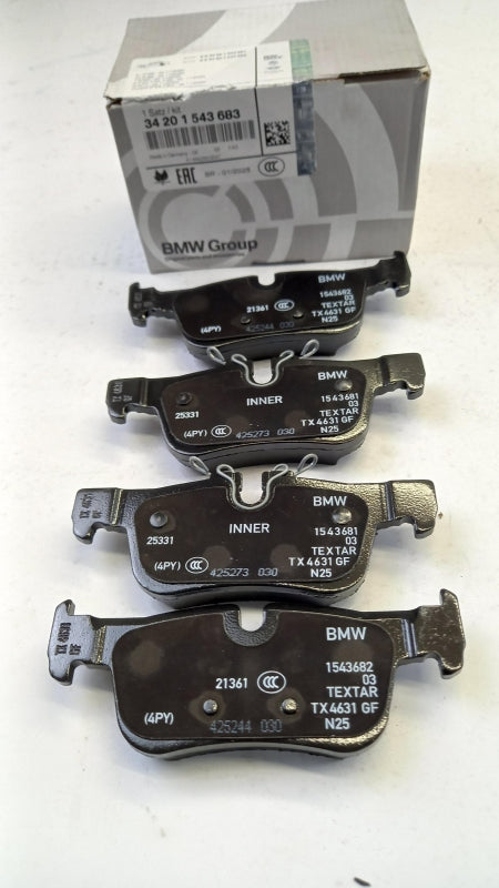 Original BMW X2 F39 16d 18d 20d 25d 18i 20i Bremsbeläge Satz Hinten 34201543683
