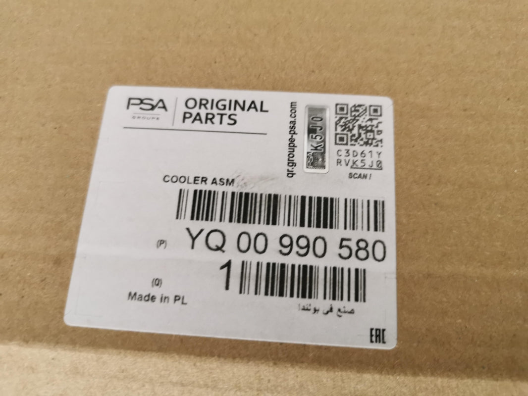 Original PSA OPEL Astra-K 1.5 CRDi Insignia-B 1.5 CDTi Ladeluftkühler YQ00990580