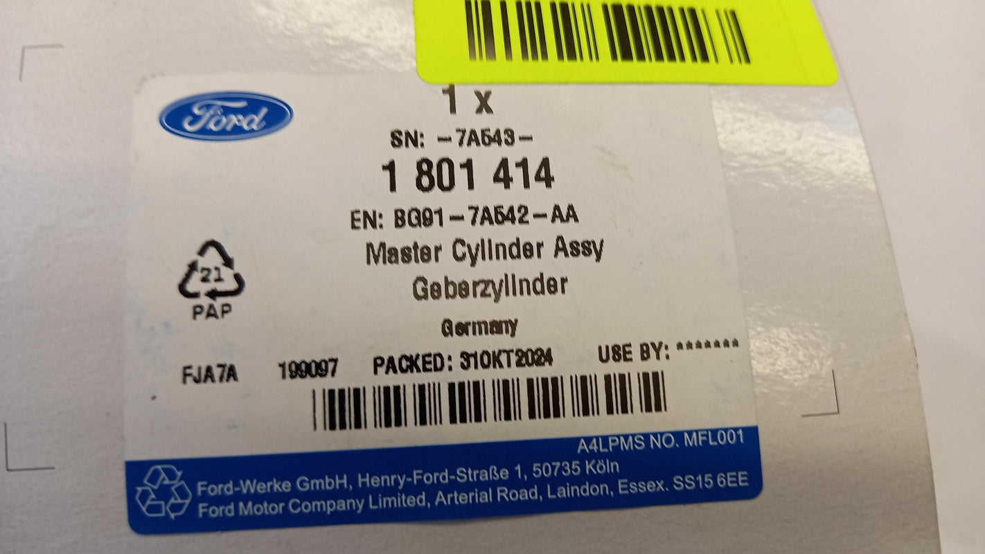 Original FORD Mondeo IV Galaxy II S-Max I Kupplungsgeberzylinder 1801414