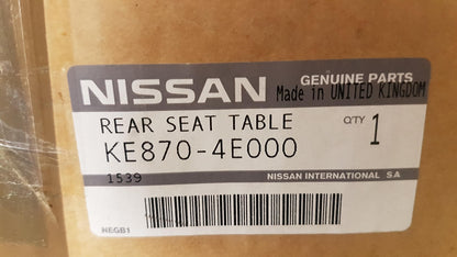 Original NISSAN Qashqai J11 Klapptisch klappbare Rückenlehne Tisch KE8704E000