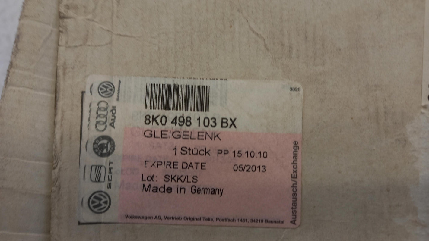 Original AUDI A4 A5 Q5 Antriebswelle Gelenksatz 8K0498103BX