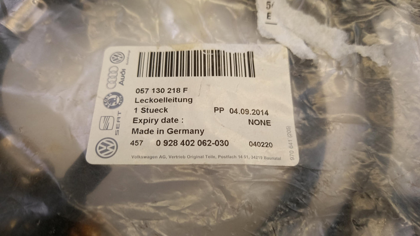 Original AUDI A8 4E Q7 4L Kraftstoffüberlauf Schlauch 057130218F