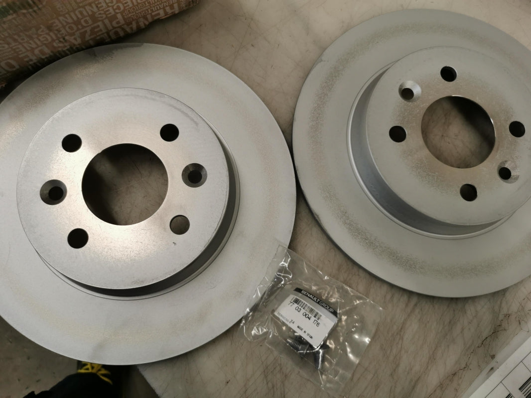Original RENAULT Clio V Bremsscheibensatz Satz (2 Stück) Hinten 440A00868R