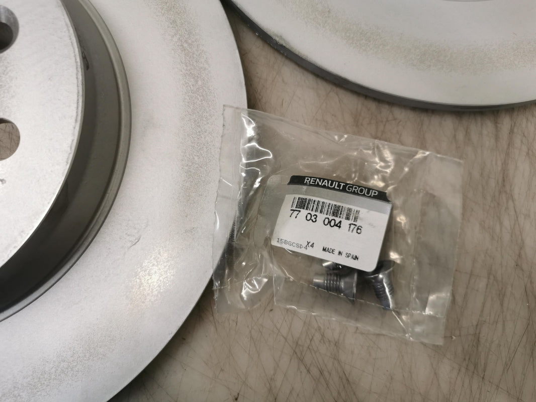 Original RENAULT Clio V Bremsscheibensatz Satz (2 Stück) Hinten 440A00868R