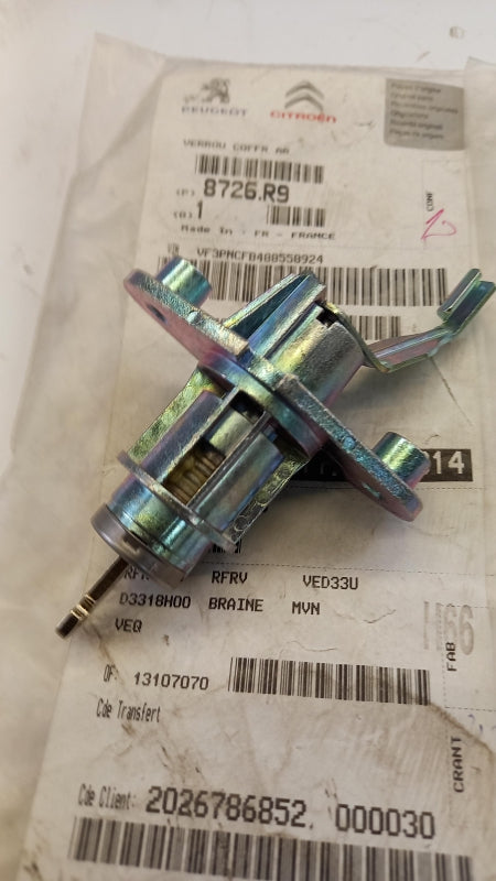 Original OE Peugeot Heckklappenschloss 8726R9