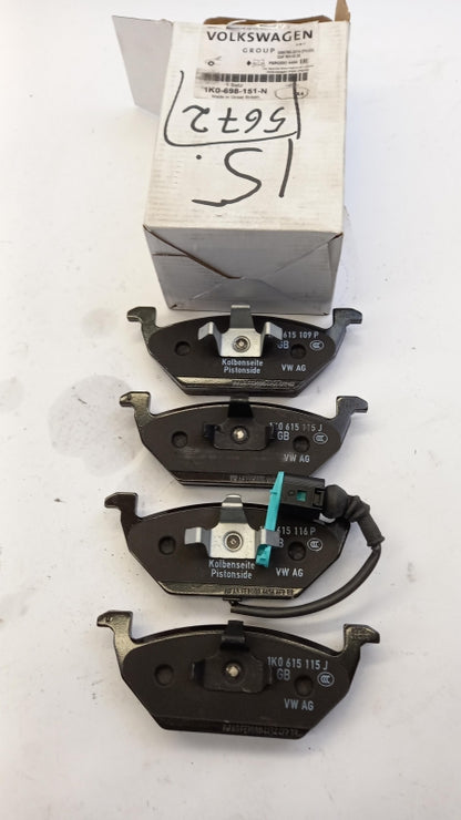 Original AUDI A3 VW Golf SEAT Altea SKODA Octavia Bremsbeläge vorne 1K0698151N