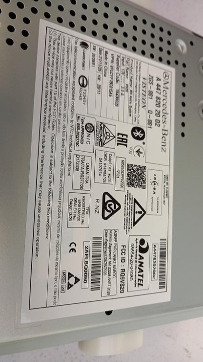 Original MERCEDES-BENZ Vito W447 Multimedia Haupteinheit A4478202002