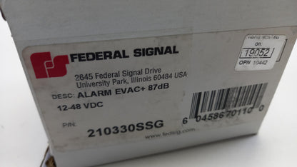 FEDERAL SIGNAL VAMA Evac Back-up-Alarme 87DB 12-48VDC  210330SSG