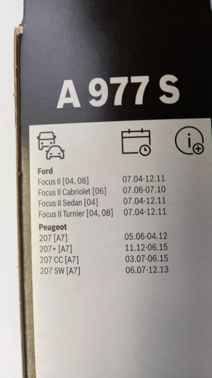 BOSCH Wischerblättersatz (2st) für PEUGEOT 207 FORD Focus II Vorne 3397118977