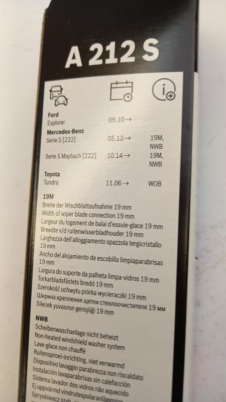 BOSCH Aerotwin für MERCEDES W222 650/550mm Wischerblättersatz (2st) 3397014212