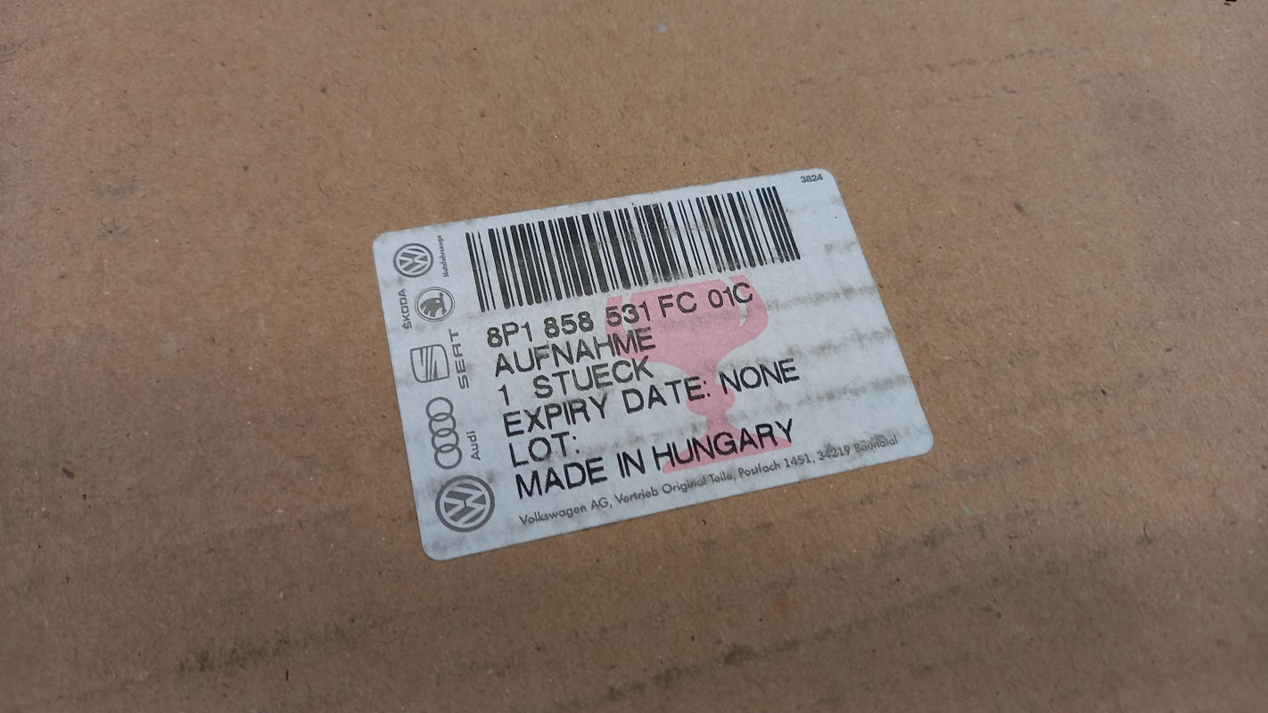 Original AUDI A3 8P 2-Türen Außenspiegel links satinschwarz 8P1858531FC01C