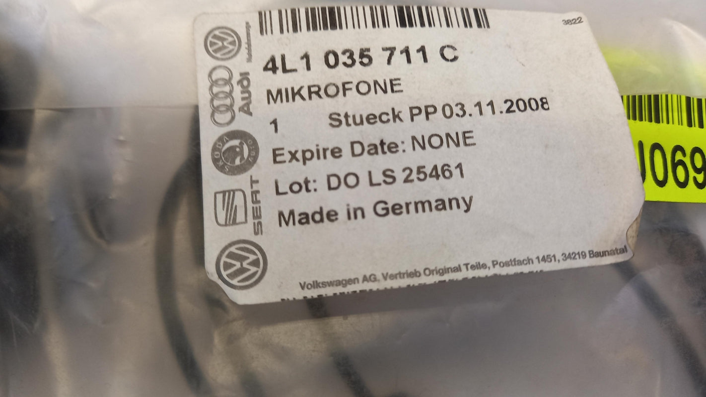 Original AUDI A4 8K A5 8T A6 RS6 4F Q7 4L Freisprechanlage Mikrofon 4L1035711C