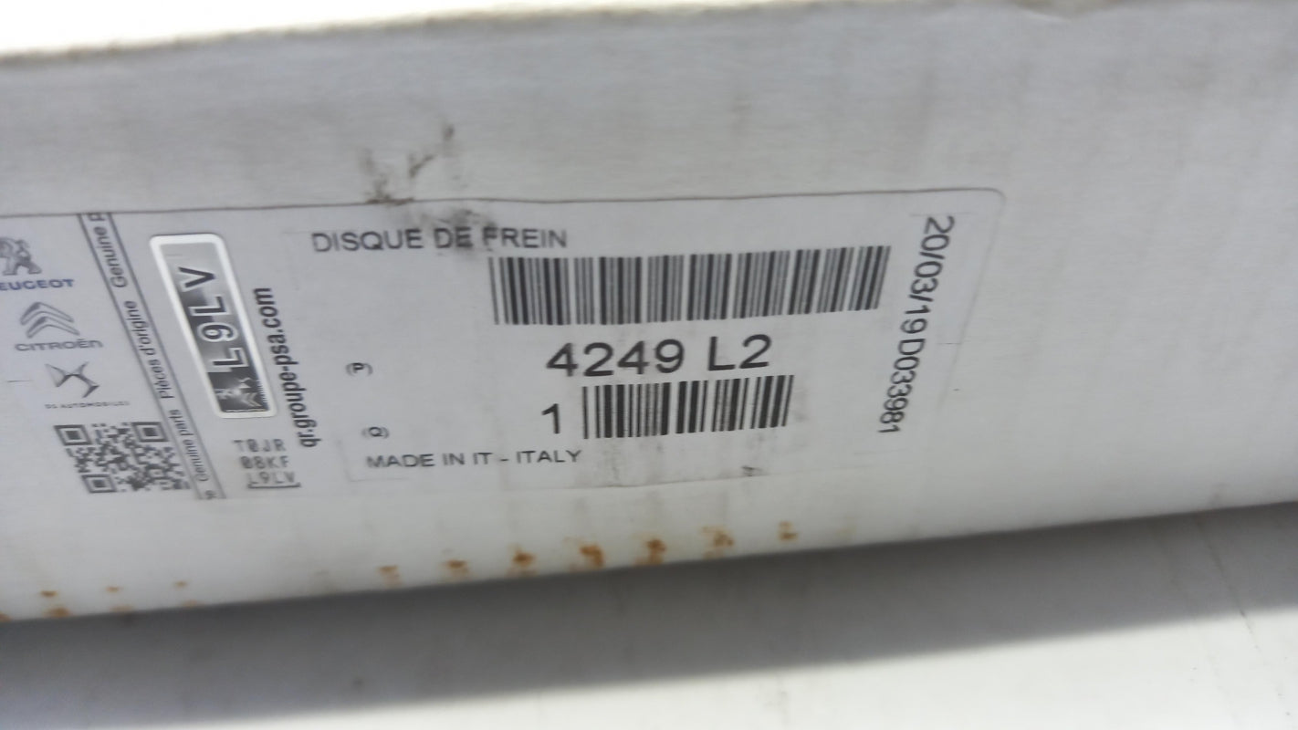 Original PEUGEOT Bipper CITROEN Nemo Bremsscheibe (1 stück) vorne 4249L2