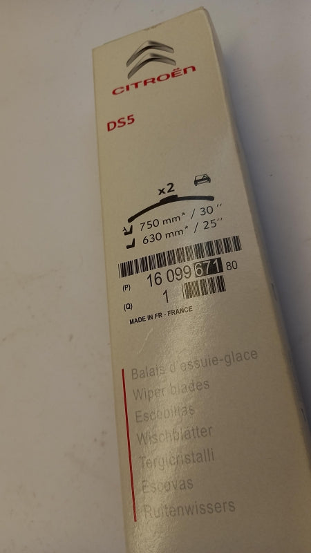 Original CITROEN DS5 Wischerblättersatz (2st) 1609967180